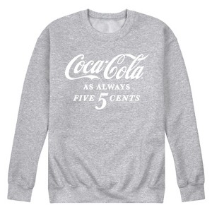 Men's - Coca-Cola - As Always Five Cents Graphic Fleece Sweatshirt - 1 of 4