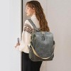 MaseiKar Leather Backpack Purse for Women, Fashion Ladies Waterproof Shoulder Travel Daypacks Bags - 2 of 4