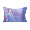 Disney Frozen II Traveling North Lavender, Light Blue and Plum 2 Piece Toddler Sheet Set - Fitted Bottom Sheet, Reversible Pillowcase - 3 of 4