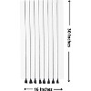 Folkulture Hand Towels for Bathroom, Set of 2 (16" x 30"), 100% Cotton Hanging Towels for Bathroom with Tassels (Hamilton Black & White) - 2 of 4