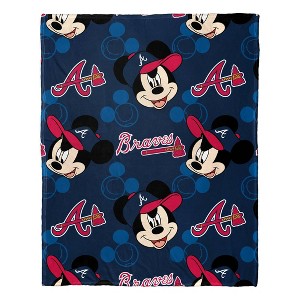 MLB Atlanta Braves Mickey Silk Touch Throw Blanket and Hugger - 1 of 3