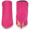 Perphy Women's Elegant Pointed Toe Side Zip Stiletto Heels Ankle Booties - 2 of 4