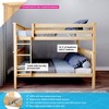Max & Lily Full over Full Bunk Bed for Kids, Solid Wood Platform Bed, No Box Spring Needed - 2 of 4