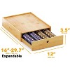 SpaceAid Bamboo Coffee Pod Holder Drawer Storage for Nespresso Vertuo Capsule,Compatible with 40 Big or 56 Small Vertuoline Pods (Natural) - 2 of 4