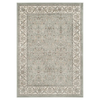 Silver/Ivory Botanical Loomed Accent Rug - (4'x5'7") - Safavieh