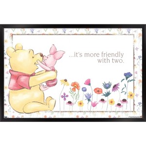 Trends International Disney Winnie the Pooh - 95th Anniversary Framed Wall Poster Prints - 1 of 4