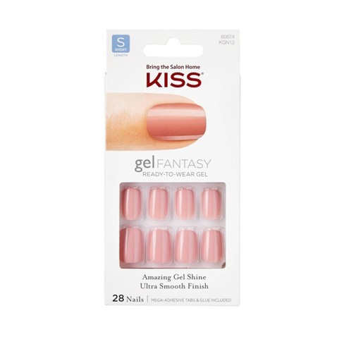 nails kiss target glue stick false