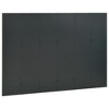 vidaXL Room Divider Freestanding Privacy Screen for Room Separation Steel - 94.5" x 70.9" Anthracite 2 pcs - 3 of 4