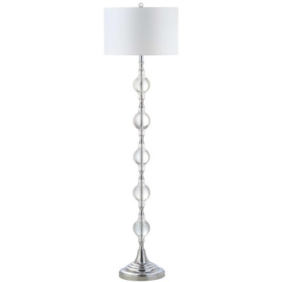 Lucida Floor Lamp - FLL4023 - Chrome/Clear - Safavieh