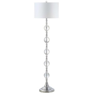 Lucida Floor Lamp - FLL4023 - Chrome/Clear - Safavieh - 1 of 4