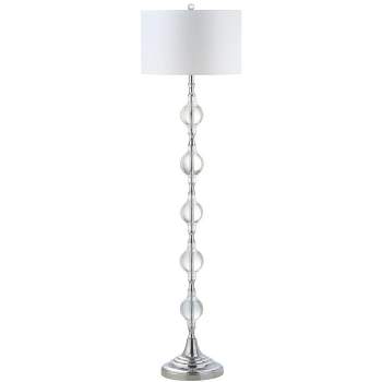 Lucida Floor Lamp - Chrome/Clear - Safavieh.