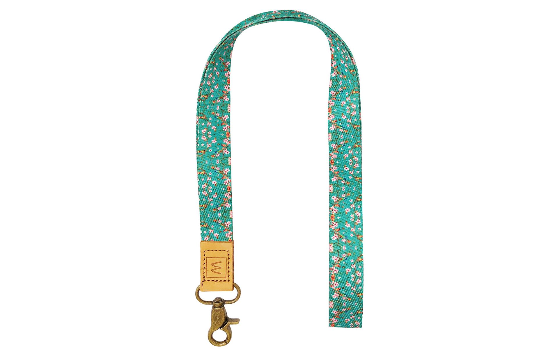Wrapables Lanyard Keychain and ID Badge Holder, Blossoms & Birds