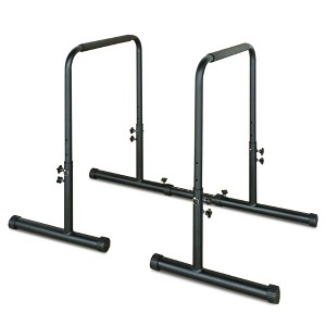 SEVOBAL Power Tower Dip Station Pull Up Bar Stand Adjustable Height Heavy Duty Multi-Function Fitness Training Equipment, Black, 49.61"*28.35"*37.01" - 1 of 4