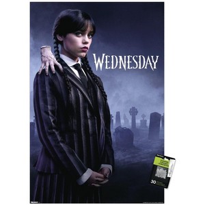Trends International Wednesday: Season 2 (2025) - Wednesday & Thing One Sheet Unframed Wall Poster Prints - 1 of 4