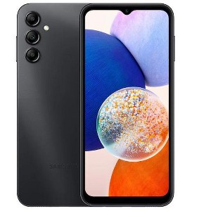 Samsung Galaxy A14 5G Smartphone 64GB 50MP Camera 6.6" Infinite Screen Fully Unlocked - Manufacturer Refurbished - Black - 1 of 4