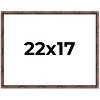 PosterPalooza | 22x17 Thin Bamboo Picture Frame, UV Acrylic, 2 Finishes - Gold and Brown - 2 of 4