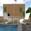 PexFix 72 in. x 47 in. Outdoor Privacy Rectangle Screen Galvanized Steel Panel Divider in Brown - 3 of 4