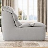 COZONY  Lazy Floor Sofa with High-Resilience Foam Reading,Non-Slip Base for Gaming, Living Room or Bedroom, Gray - 4 of 4