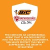 BIC PrevaGuard Clic Stic Ballpoint Pens, Built-in Bacteria Growth Suppression, Medium Point (1.0mm), Black ink, 12-Count Pack - 4 of 4