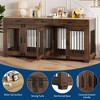 ODK 71" Double Dog Crate Furniture, Heavy Duty Dog Kennel Indoor with 3 Storage Drawers, Decorative Side Table Pet Cage for Small & Medium Breeds - 3 of 4