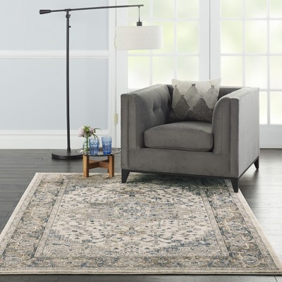 Braided Ivory/Grey Synthetic 6' x 9' Handmade Rectangular Rug