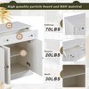 YOOCOZZ Kitchen Sideboard Buffet Cabinet with Drawers & Doors - 4 of 4