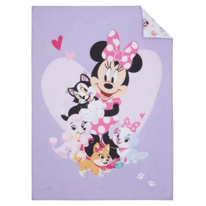 Minnie Mouse 4pc Crib/Toddler Reversible Comforter Set - 1 of 4