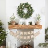 Christmas Wreath with Lights 24 Inch Real Touch Pine Wreath with White Berries/Pinecone Pre Lit - 4 of 4