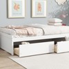 ALEXOUN Twin Size Bed Frame with Storage Drawers -Minimalist Rubber Wood Bed Frame Fits Bedroom,Guest Room,Nursery No Box Spring Needed - 4 of 4