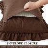LISM 20"x 26"Ruffle Pillowcases Set of 2,Ruffled Pillow Shams with Envelope Closure - 4 of 4