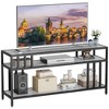 Industrial TV Stand, 3-Tier TV Media Console Table with Open Shelves & Quadruple-Tube Support, Entertainment Center for Living Room Apartment - 3 of 4