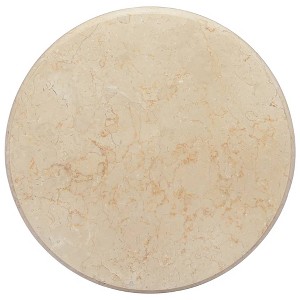 vidaXL Table Top Cream Ø19.7"x1" Marble - 1 of 4