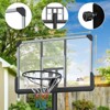 DSVIMOY Basketball Hoop with Adjustable Height, Outdoor Basketball Stand, Portable Basketball Stand, Black, 28"*20"*92.4" - 4 of 4