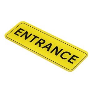 Unique Bargains Acrylic Self-Adhesive Smooth Home Business ENTRANCE Sign - 1 of 4
