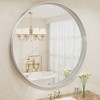 Apmir Round High Quality Aluminum Alloy Framed French Cleat Mounted Wall Decor Bathroom Vanity Mirror in matte black with 5-Year Warranty - 4 of 4