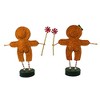 Lori Mitchell 5.75 In Gingerbread Boy & Girl Peppermint Candy Christmas Figurines - 3 of 4