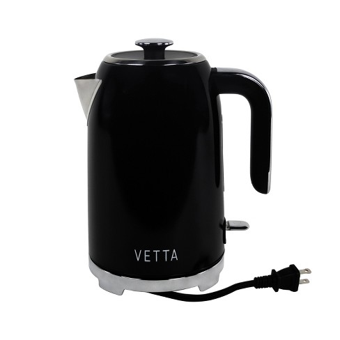 Retro Electric Kettle Stainless Steel 1.8L Tea Kettle, Hot Water