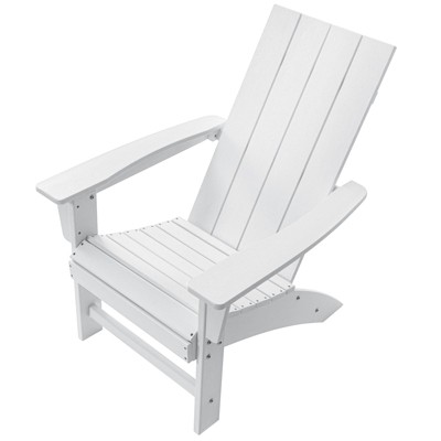 GARPROVM Cozy HDPE Adirondack Chair Weather-Resistant Outdoor Patio Chair