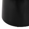 Modern Iron Outdoor End Table No Assembly Large Size,black-Christopher Knight Home - 3 of 4