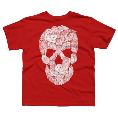 Boy's Design By Humans Sketchy Owl Skull By Dinny T-Shirt