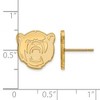Black Bow Jewelry 10k Yellow Gold Baylor Bears NCAA Post Earrings - 2 of 3