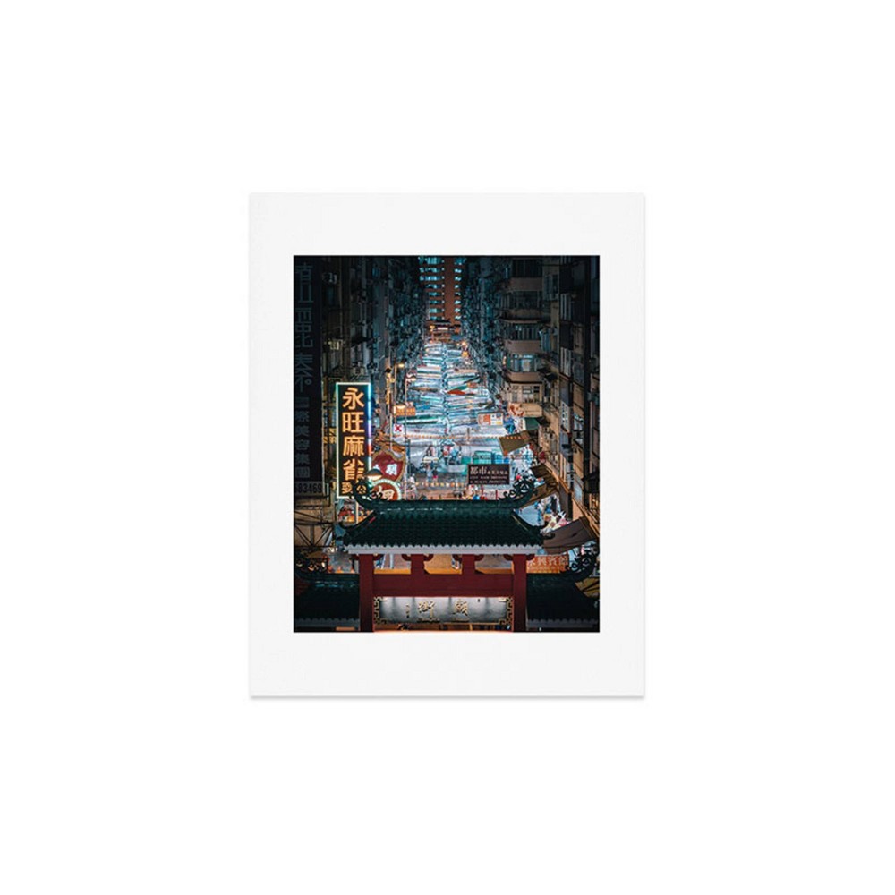 Photos - Wallpaper Deny Designs 11"x14" Tristan Zhou Hong Kong Market Street Unframed Art Pri