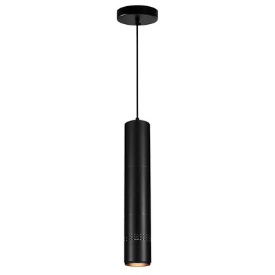 CWI Lighting Stowe LED Down Mini Pendant With Black Finish