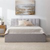 King Hadland Grounded Bed Vertical Headboard Stone - New Heights : Target