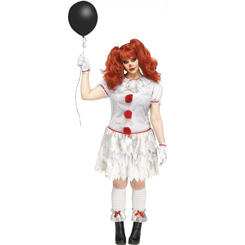 Fun World Carnevil Clown Women's Plus Size Costume, 1x : Target