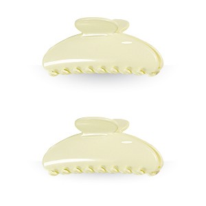 LA Glam Co. Hollywood 3" Claw Clips - All Hair - 2-Pack - 1 of 4