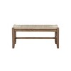 Alaterre Furniture 40" Davenport Wood Bench Light Amber: Farmhouse Style, Unupholstered Rectangle for Bedroom or Entryway - 2 of 4