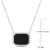 EVERLY JEWELRY | Silver Gemstone Necklace with Chain – Multiple Stone and Metal color Options - 4 of 4