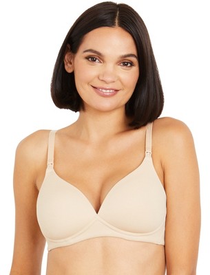 Image of Full Coverage Underwire Maternity And Nursing Bra-Nude-36C | Motherhood Maternity