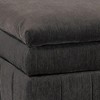 Royal Hampton 33 Inch Modular Ottoman, Three Layer Plush Cushioned Seat, Dark Gray - 3 of 4